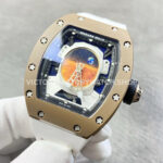 YS Factory Richard Mille RM 52-05 43mm Carbon Fiber White Rubber Strap Skeletonized Dial