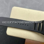 ZF Factory Richard Mille RM 055 42.7mm Carbon Fiber Black Rubber Strap Skeletonized Blue Dial