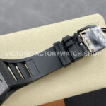 ZF Factory Richard Mille RM 055 42.7mm Carbon Fiber Black Rubber Strap Skeletonized Blue Dial