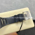 ZF Factory Richard Mille RM 055 42.7mm Carbon Fiber Black Rubber Strap Skeletonized Rose Gold Dial