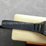 ZF Factory Richard Mille RM 055 42.7mm Carbon Fiber Black Rubber Strap Skeletonized Rose Gold Dial