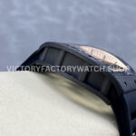ZF Factory Richard Mille RM 055 42.7mm Carbon Fiber Black Rubber Strap Skeletonized Rose Gold Dial