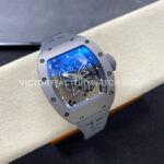 ZF Factory Richard Mille RM 055 42.7mm Full Grey Ceramic Rubber Strap Skeletonized Grey Dial
