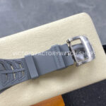 ZF Factory Richard Mille RM 055 42.7mm Full Grey Ceramic Rubber Strap Skeletonized Grey Dial