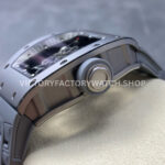 ZF Factory Richard Mille RM 055 42.7mm Full Grey Ceramic Rubber Strap Skeletonized Grey Dial