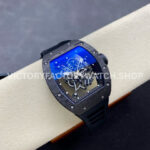 ZF Factory Richard Mille RM 055 42.7mm Titanium Black Rubber Strap Skeletonized Black Dial
