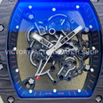 ZF Factory Richard Mille RM 055 titanium black rubber strap skeletonized black dial