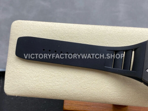 ZF Factory Richard Mille RM 055 42.7mm Titanium Black Rubber Strap Skeletonized Black Dial