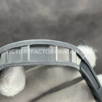 ZF Factory Richard Mille RM 055 42.7mm Titanium Black Rubber Strap Skeletonized White Dial