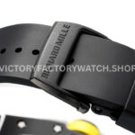 ZF Factory Richard Mille RM 061-01 Yohan Blake 42.7mm Black Ceramic Black Rubber Strap Skeletonized Green Dial (9) ZF Factory Richard Mille RM 61-01 Yohan Blake 42.7mm Black Ceramic Black Rubber Strap Skeletonized Green Dial