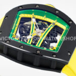 ZF Factory Richard Mille RM 61-01 Yohan Blake 42.7mm Black Ceramic Yellow Rubber Strap Skeletonized Green Dial