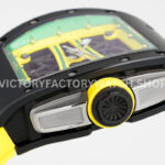 ZF Factory Richard Mille RM 61-01 Yohan Blake 42.7mm Black Ceramic Yellow Rubber Strap Skeletonized Green Dial