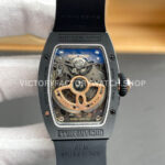 ZF Factory Richard Mille RM 07 31.4mm Black Ceramic Black Rubber Strap Skeletonized Red Dial (4) ZF Factory Richard Mille RM 07 31.4mm Black Ceramic Black Rubber Strap Skeletonized Red Dial