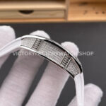 ZF Factory Richard Mille RM 07 31.4mm Diamond Bezel White Rubber Strap Skeletonized White Dial