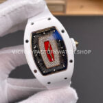 ZF Factory Richard Mille RM 07 31.4mmWhite Ceramic White Rubber Strap Skeletonized Red Dial