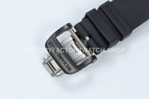 ZF Factory Richard Mille RM 35-01 42mm Black Carbon Fiber Black Rubber Strap Black Skeletonized Dial (10) ZF Factory Richard Mille RM 35-01 42mm Black Carbon Fiber Black Rubber Strap Black Skeletonized Dial