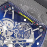 ZF Factory Richard Mille RM 35-01 42mm Black Carbon Fiber Black Rubber Strap Black Skeletonized Dial (6) ZF Factory Richard Mille RM 35-01 42mm Black Carbon Fiber Black Rubber Strap Black Skeletonized Dial