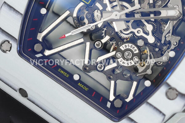 ZF Factory Richard Mille RM 35-01 42mm White Carbon Fiber Black Rubber Strap White Skeletonized Dial (1) ZF Factory Richard Mille RM 35-01 42mm White Carbon Fiber Black Rubber Strap White Skeletonized Dial