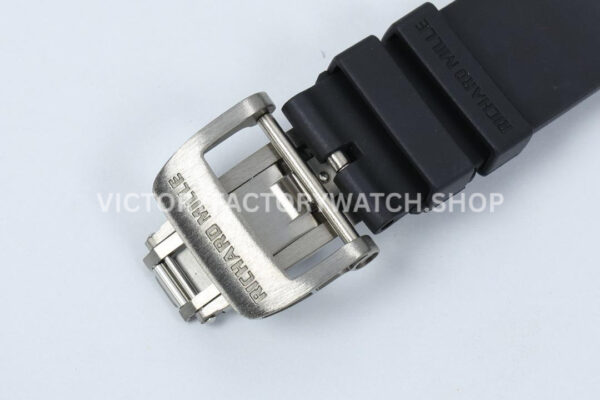 ZF Factory Richard Mille RM 35-01 42mm White Carbon Fiber Black Rubber Strap White Skeletonized Dial (8) ZF Factory Richard Mille RM 35-01 42mm White Carbon Fiber Black Rubber Strap White Skeletonized Dial