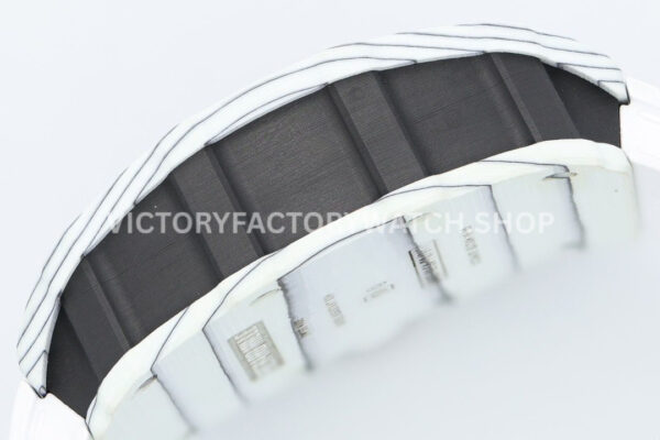 ZF Factory Richard Mille RM 35-01 42mm White Carbon Fiber White Rubber Strap White Skeletonized Dial (2) ZF Factory Richard Mille RM 35-01 42mm White Carbon Fiber White Rubber Strap White Skeletonized Dial