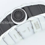 ZF Factory Richard Mille RM 35-01 42mm White Carbon Fiber White Rubber Strap White Skeletonized Dial (3) ZF Factory Richard Mille RM 35-01 42mm White Carbon Fiber White Rubber Strap White Skeletonized Dial