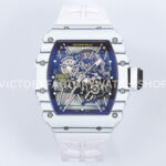 ZF Factory Richard Mille RM 35-01 42mm White Carbon Fiber White Rubber Strap White Skeletonized Dial (8) ZF Factory Richard Mille RM 35-01 white carbon fiber white rubber strap white skeletonized dial
