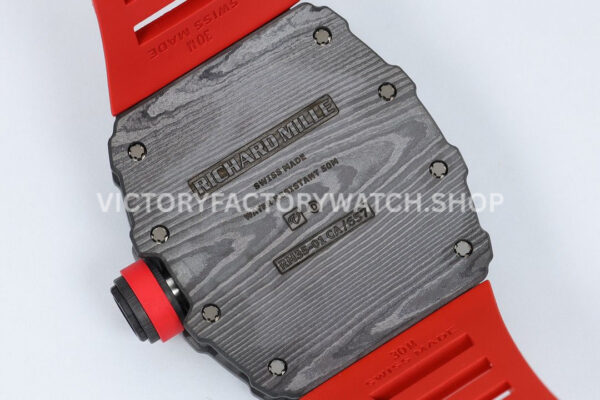 ZF Factory Richard Mille RM 35-01 Rafael Nadal 42mm Black Carbon Fiber Red Rubber Strap Skeletonized Dial (1) ZF Factory Richard Mille RM 35-01 Rafael Nadal 42mm Black Carbon Fiber Red Rubber Strap Skeletonized Dial