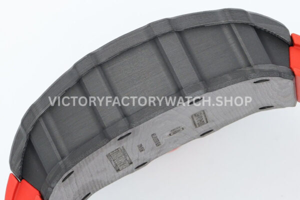 ZF Factory Richard Mille RM 35-01 Rafael Nadal 42mm Black Carbon Fiber Red Rubber Strap Skeletonized Dial (6) ZF Factory Richard Mille RM 35-01 Rafael Nadal 42mm Black Carbon Fiber Red Rubber Strap Skeletonized Dial