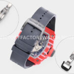 ZF Factory Richard Mille RM 35-02 44.5mm Red Carbon Fiber Canvas Strap Black Skeletonized (1) ZF Factory Richard Mille RM 35-02 44.5mm Red Carbon Fiber Canvas Strap Black Skeletonized