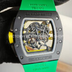 ZF Factory Richard Mille RM 61-01 42.7mm Black Ceramic Green Rubber Strap Skeletonized Green Dial ( (4) ZF Factory Richard Mille RM 61-01 42.7mm Black Ceramic Green Rubber Strap Skeletonized Green Dial