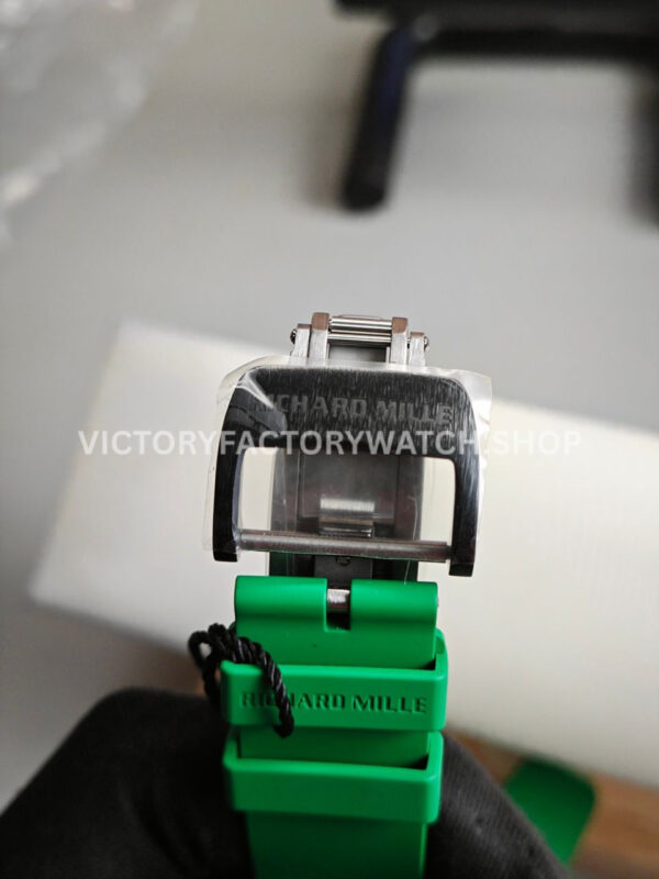 ZF Factory Richard Mille RM 61-01 42.7mm Black Ceramic Green Rubber Strap Skeletonized Green Dial ( (5) ZF Factory Richard Mille RM 61-01 42.7mm Black Ceramic Green Rubber Strap Skeletonized Green Dial