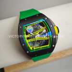 ZF Factory Richard Mille RM 61-01 42.7mm Black Ceramic Green Rubber Strap Skeletonized Green Dial ( (9) ZF Factory Richard Mille RM 61-01 42.7mm Black Ceramic Green Rubber Strap Skeletonized Green Dial