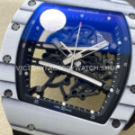 ZF Factory Richard Mille RM 61-01 42.7mm White Carbon Fiber Black Rubber Strap Skeletonized Dial
