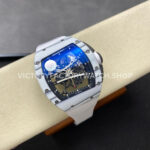ZF Factory Richard Mille RM 61-01 42.7mm White Carbon Fiber White Rubber Strap Skeletonized Dial