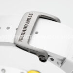 ZF Factory Richard Mille RM 61-01 Yohan Blake 42.7mm White Ceramic White Rubber Strap Skeletonized Green Dial