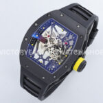 ZF Factory Richard Mille RM035 Titanium Rose Gold Black Rubber Strap Skeletonized Dial (1) ZF Factory Richard Mille RM 035 40mm Titanium Rose Gold Black Rubber Strap Skeletonized Dial