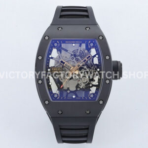 ZF Factory Richard Mille RM 035 titanium rose gold rubber strap skeletonized dial