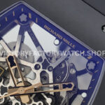 ZF Factory Richard Mille RM035 Titanium Rose Gold Rubber Strap Skeletonized Dial (8) ZF Factory Richard Mille RM 035 40mm Titanium Rose Gold Rubber Strap Skeletonized Dial