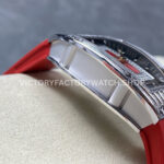 ZF Factory Richard Mille RM07 31.4mm Diamond White Gold Red Rubber Strap Skeletonized Black Dial (6) ZF Factory Richard Mille RM 07 31.4mm Diamond White Gold Red Rubber Strap Skeletonized Black Dial