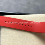 ZF Factory Richard Mille RM07 31.4mm Diamond White Gold Red Rubber Strap Skeletonized Black Dial (8) ZF Factory Richard Mille RM 07 31.4mm Diamond White Gold Red Rubber Strap Skeletonized Black Dial