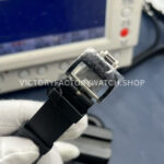 ZF Factory Richard Mille RM 35-02 44.5mm Black Carbon Fiber Black Rubber Strap Black Skeletonized Dial