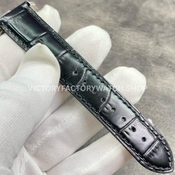 ZF Factory Vacheron Constantin Fiftysix 4000E000A-B439 40mm Steel Leather Strap Arabic ZF Factory Vacheron Constantin Fiftysix 4000E/000A-B439 40mm Steel Leather Strap Arabic Numerals Silver Dial