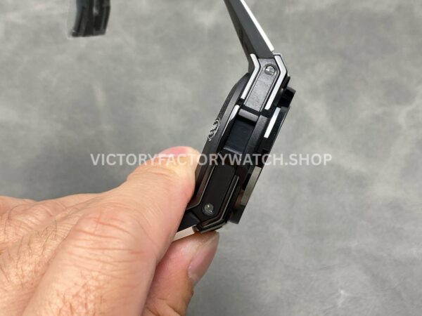 BBF Factory Hublot Big Bang Unico 42mm 441.CI.1171.RX Black Ceramics White Rubber Strap Black Skeletonized Dial