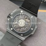 BBF Factory Hublot Big Bang Sang Bleu II 418.CX.1114.RX.MXM20 45mm Black Cera ( (4) BBF Factory Hublot Big Bang Sang Bleu II 418.CX.1114.RX.MXM20 45mm Black Ceramics Black Rubber Strap Black Skeletonized Dial