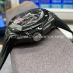 BBF Factory Hublot Big Bang Sang Bleu II 418.CX.1114.RX.MXM20 45mm Black Cera ( (5) BBF Factory Hublot Big Bang Sang Bleu II 418.CX.1114.RX.MXM20 45mm Black Ceramics Black Rubber Strap Black Skeletonized Dial