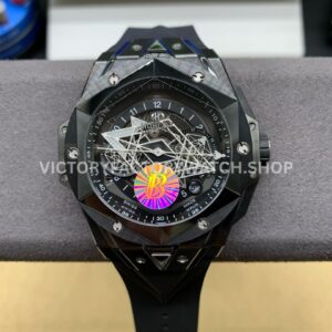 BBF Factory Hublot Big Bang Sang Bleu II 418.CX.1114.RX.MXM20 45mm Black Cera ( (6) BBF Factory Hublot Big Bang Sang Bleu II Black Ceramic 45mm replica watch
