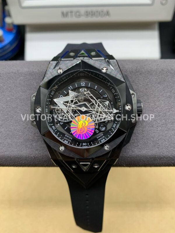 BBF Factory Hublot Big Bang Sang Bleu II 418.CX.1114.RX.MXM20 45mm Black Cera ( (6) BBF Factory Hublot Big Bang Sang Bleu II Black Ceramic 45mm replica watch