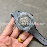 BBF Factory Hublot Big Bang Sang Bleu II 418.FX.8007.RX.MXM21 45mm Grey Ceramics ( (6) BBF Factory Hublot Big Bang Sang Bleu II 418.FX.8007.RX.MXM21 45mm Grey Ceramics Grey Rubber Strap Grey Skeletonized Dial