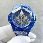BBF Factory Hublot Big Bang Sang Bleu II 418.GX.2001.RX.MXM21 45mm Blue Ceramics ( (7) BBF Factory Hublot Big Bang Sang Bleu II Blue Ceramic 45mm replica watch
