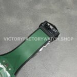 BBF Factory Hublot Big Bang Sang Bleu II 45mm 418.GX.5207.RX.MXM22 Green (6) BBF Factory Hublot Big Bang Sang Bleu II 418.GX.5207.RX.MXM22 45mm Green Ceramics Green Rubber Strap Green Skeletonized Dial